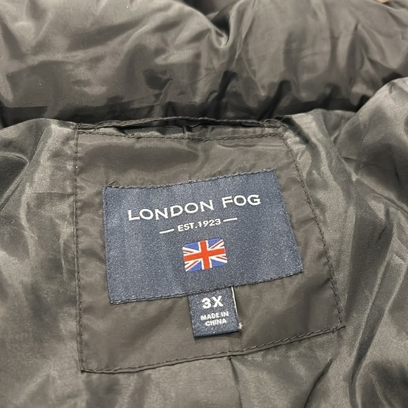 LONDON FOG 3X Black ZIP-FRONT LONG LENGTH PUFFER JACKET ZIP-OFF FUR TRIM HOOD - Picture 10 of 16